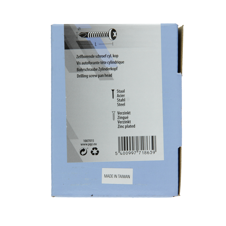 Mack 1007015 – selbstbohrende Schraube Zylinderkopf 200 200 Stück 4,8 x 25 mm | 5 Stück