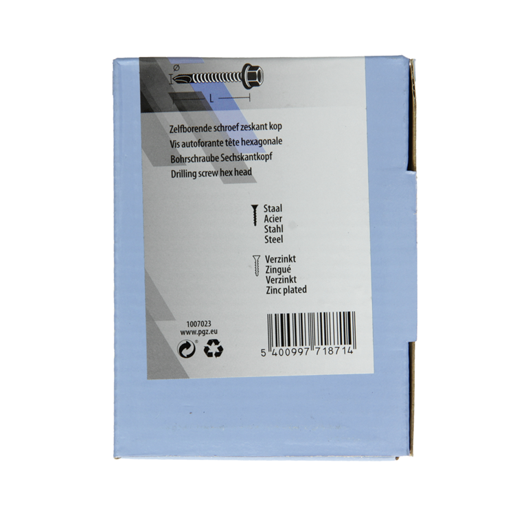 Mack 1007023 – selbstbohrende Sechskantschraube 100 100 Stück 4,8 x 32 mm | 5 Stück