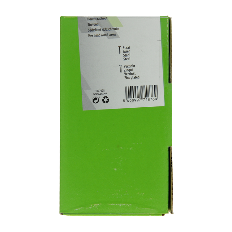 Mack 1007028 - Holzgewindebolzen Stahl verzinkt 200 Stück 6 x 30 mm | 3 Stück
