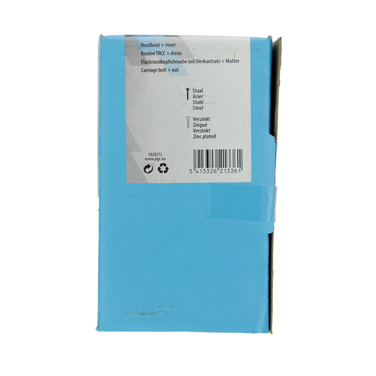 Mack 1020212 – Holzschraube + Mutter verzinkt 10 stm10 x 120 mm | 3 Stück