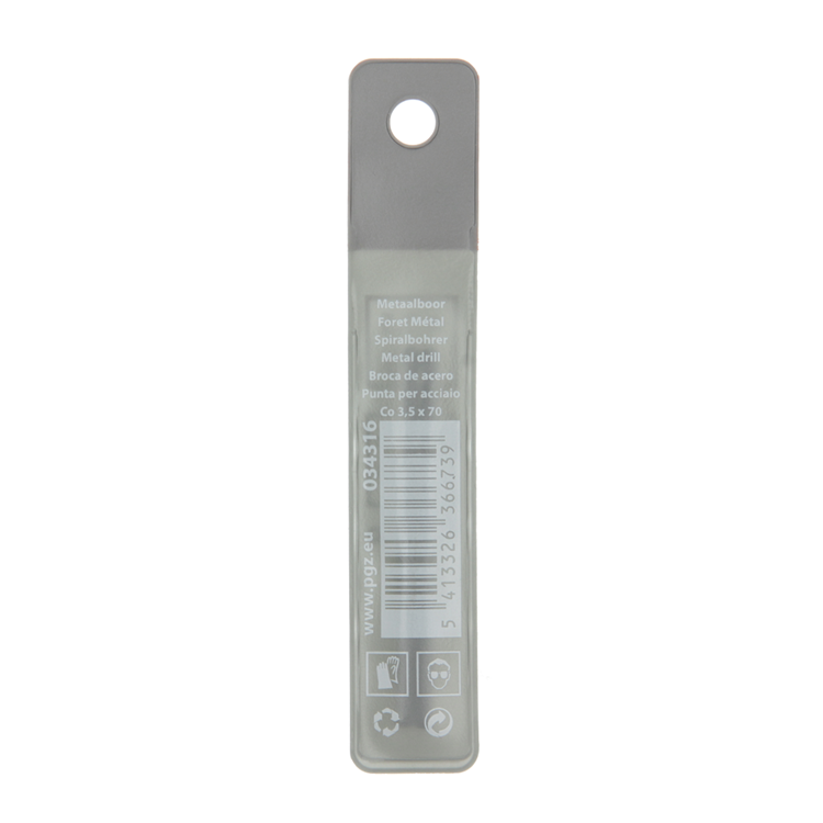 Mack 1018423 - Metallbohrer HSS CO5% DIN 338 ø 3,5 x 70 mm 2 Stück | 5 Stück