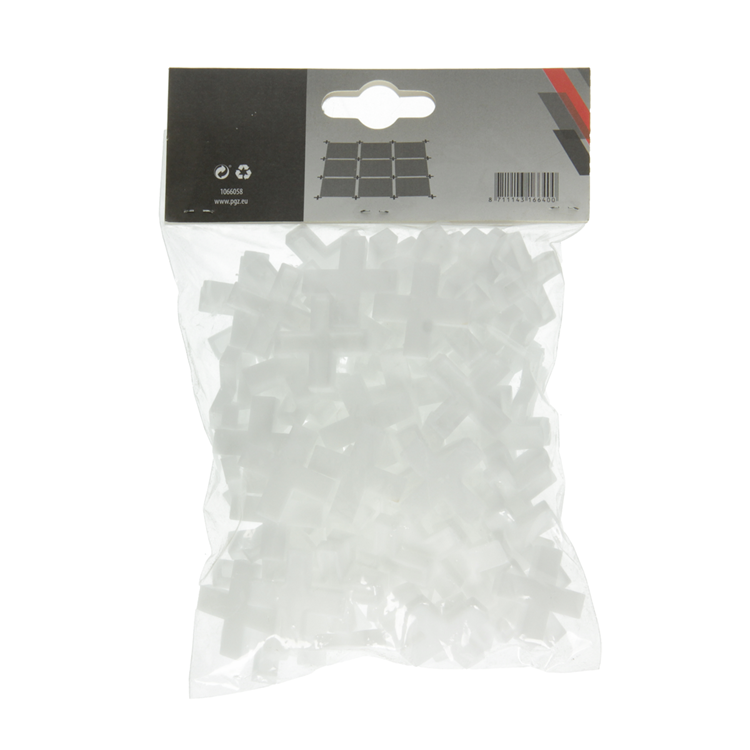Mack 1066058 – Fliesenfugenabstandshalter 8 mm 100 Stück | 5 Stück