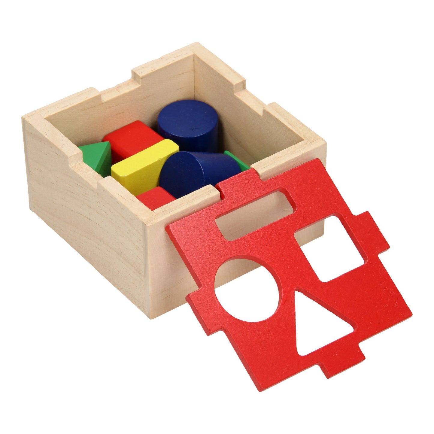 Playwood Formensortierer aus Holz mit Deckel