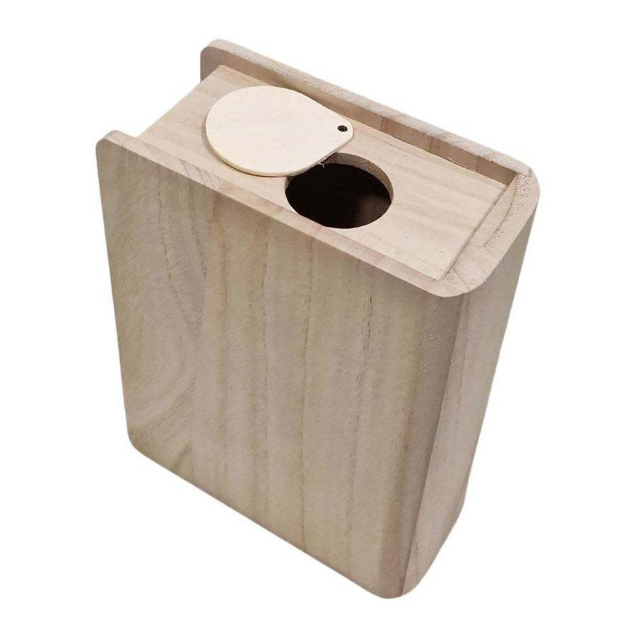 Playwood Sparschwein aus Holz in Buchform, Paulownia