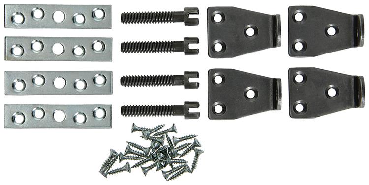 Mack 1013348 – 4 Hamburgerschrank-Verbindungen Haken + Platte | 5 Stück