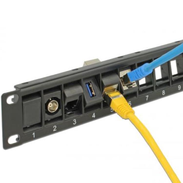 Delock 19 Keystone Patch Panel 24 Port