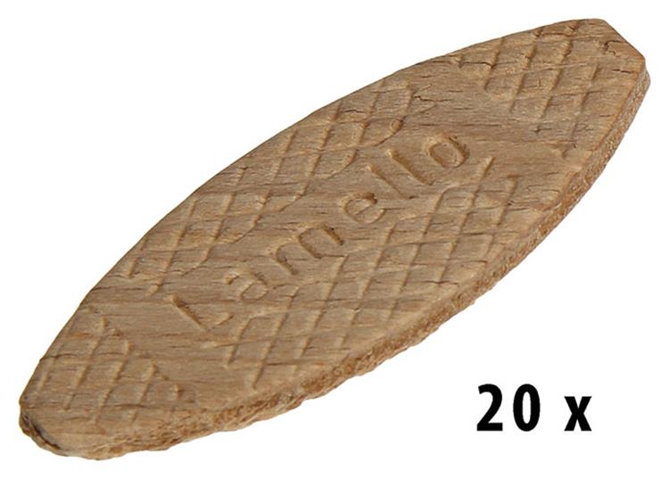 Mack 1013780 - 20 Lamellendübel 61 x 23 x 4 mm | 5 Stück