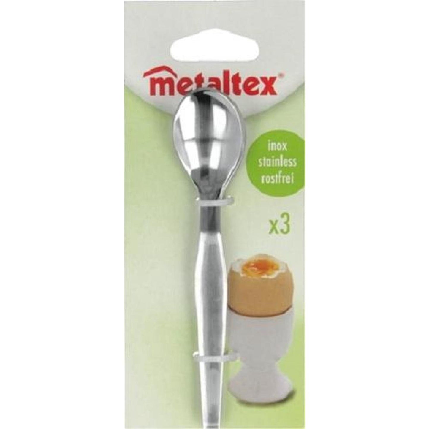 Metaltex Eierlöffel Metall 3er Set