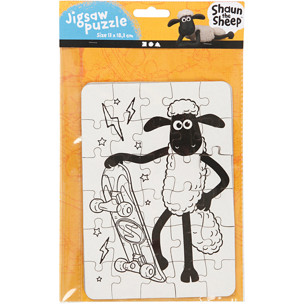 Shaun das Schaf-Puzzle, Größe 13x18,3 cm, 2 Teile 1 Box