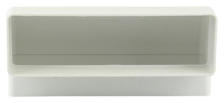 Renson 1006404 - PVC-Eckverbindung vert.90° 7015 weiß 204x60mm | 3 Stück