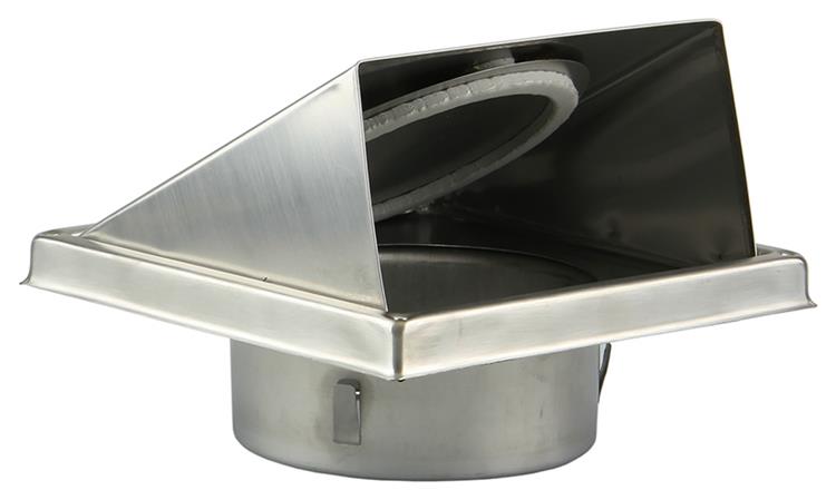 Renson 1006334 – Einbau-Dunstabzugshaubengitter aus Edelstahl 641 ø 150 | 2 Stk