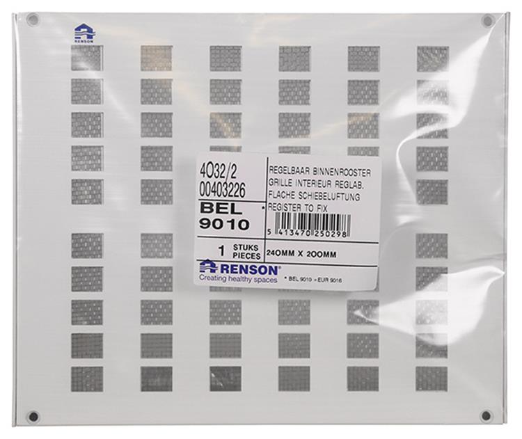 Renson 1006629 - Rose.4032 2 RAL 9010 240x200mm | 2 Stk