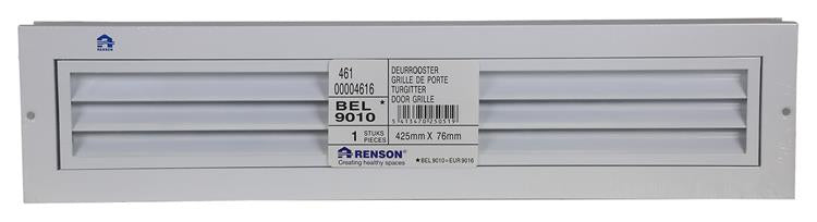 Renson 1006753 - Türgitter 461 RAL9010 425x76mm | 2 Stk