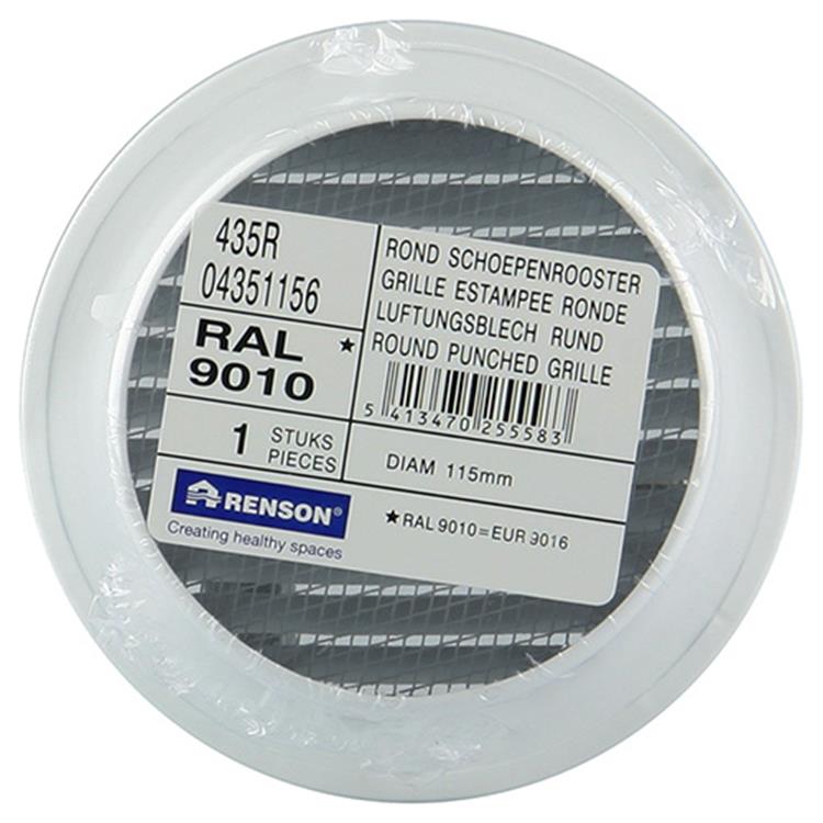 Renson 1006619 - r. Schule 435r ral 9010 ø 115 | 5 Stück