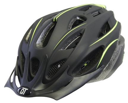 Qt Zyklus Tech Helm Sicherung matt schwarz fluoreszierend l 58-61 cm 2810421