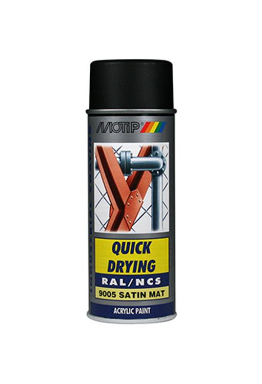 Motip 1051738 - ind. RAL 9005 Tiefschwarz sogenannte Spraydose 400 ml | 1 Stk