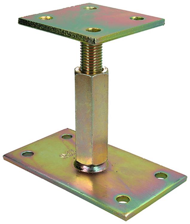 1056486 – Pfostenhalter höhenverstellbar 90 x 160 – 90 Höhe 100–170 mm | 1 Stk
