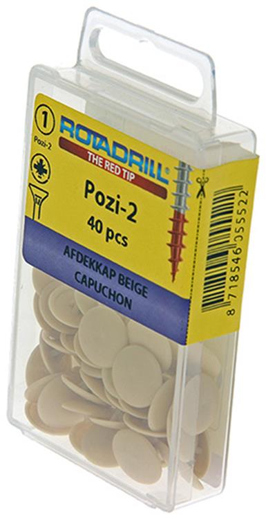 Rotadrill 1039837 - Abdeckkappe PZD 2 Beige (40) | 6 Stück