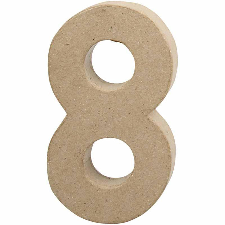 Creativ Firmennummer, 8, H: 20,2 cm, B: 11 cm, Dicke 2,5 cm, 1 Stück