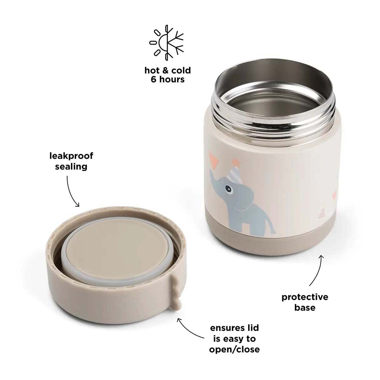 Feier von Hirschisols isoliert Food Bank - beige - Beige