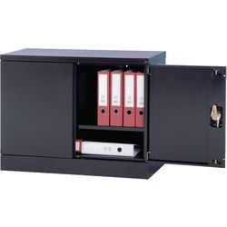 Schwarzer Realspace-Stahlschrank