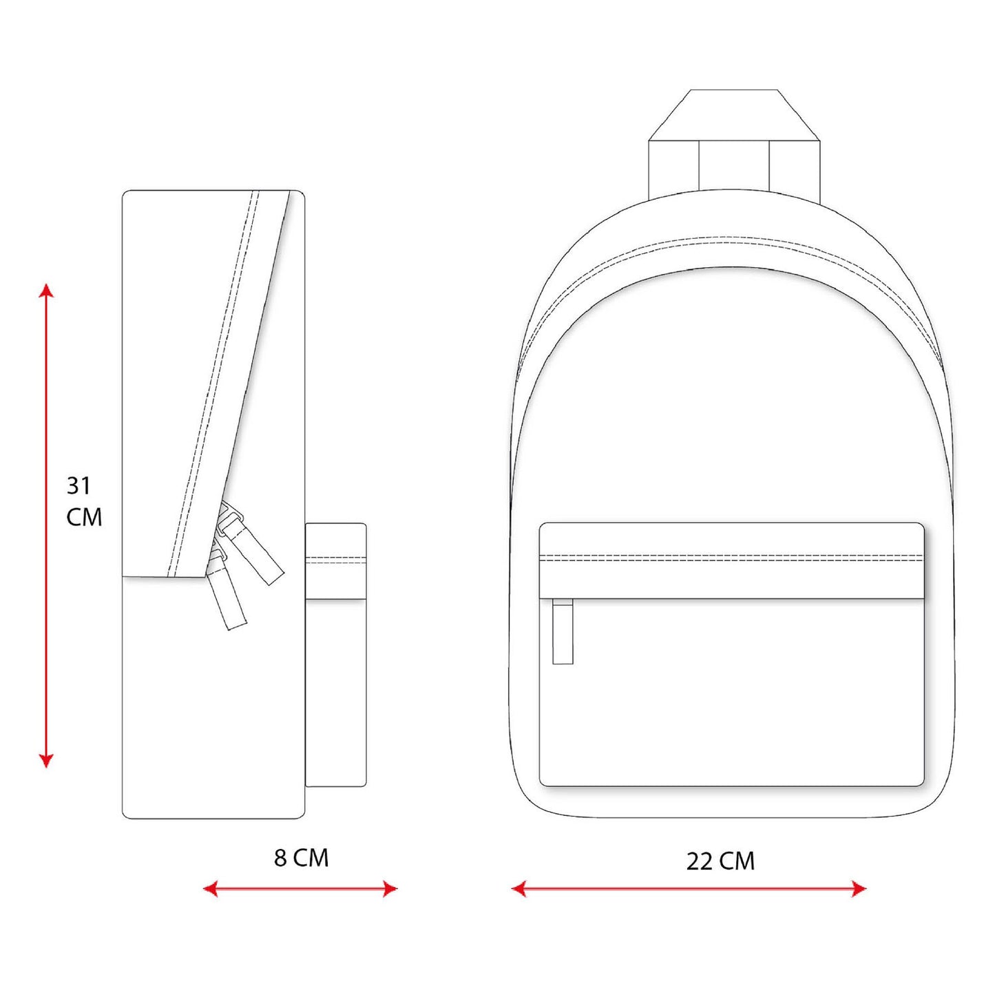 Vadobag Rucksack tun vor, glückliche Gedanken zu denken Walvis