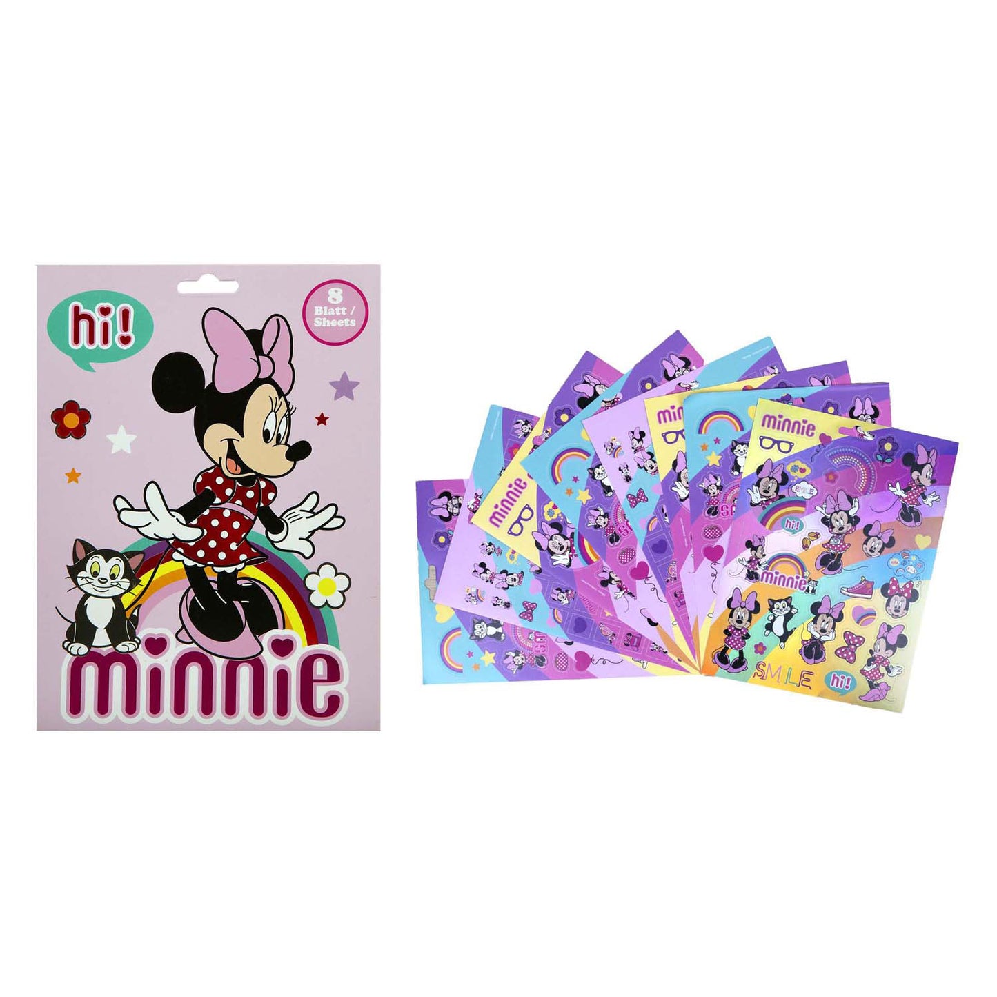 Undercover Stickerboek Minnie Maus mit 8 Blättern