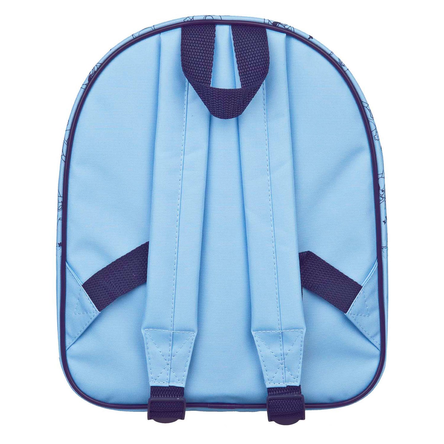 Rucksack mit Vordertasche blau