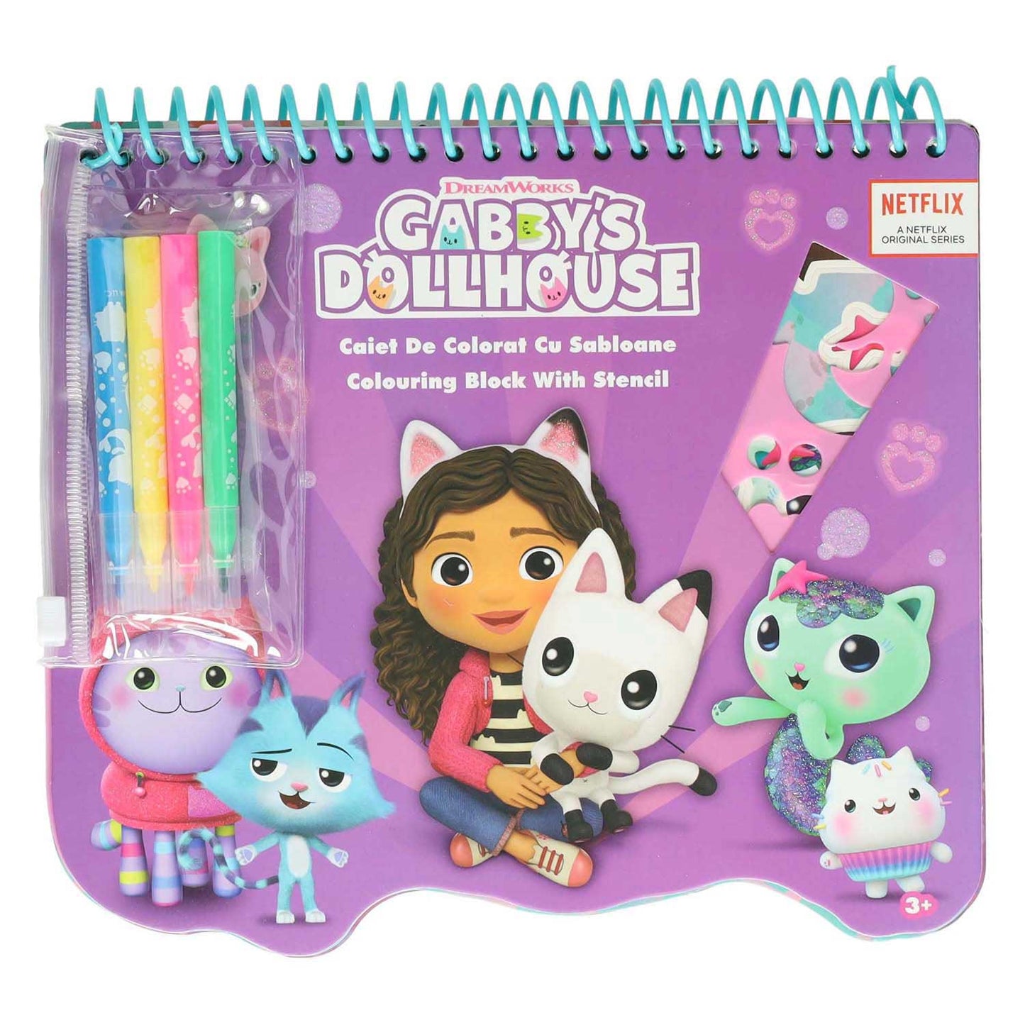 Gabbys Puppenhaus -Farbblock mit Markierungen und Vorlagen