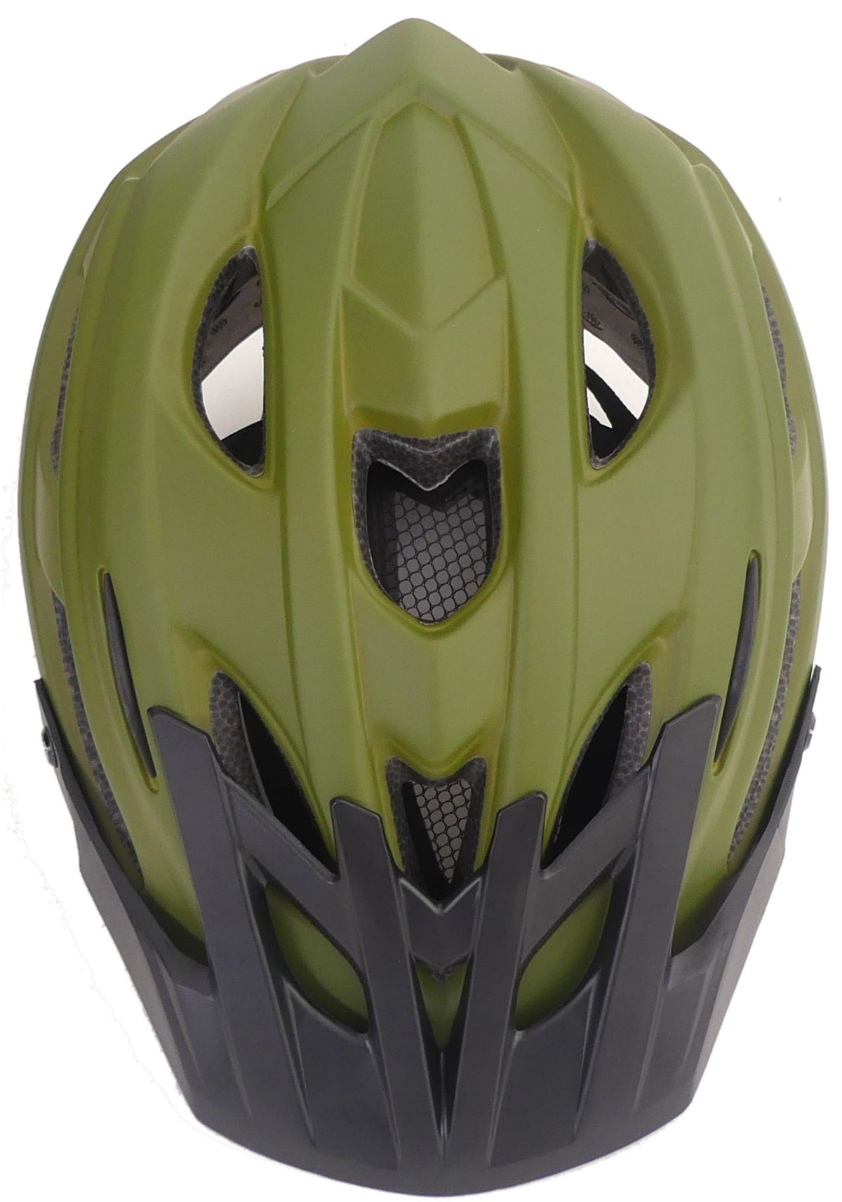 Fahrradhelmkante Kantabria groß (58-61 cm) - Mattegrün