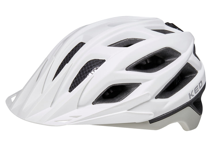Fahrradhelm Begleiter L (55-61 cm) - Weißer Asche Matt