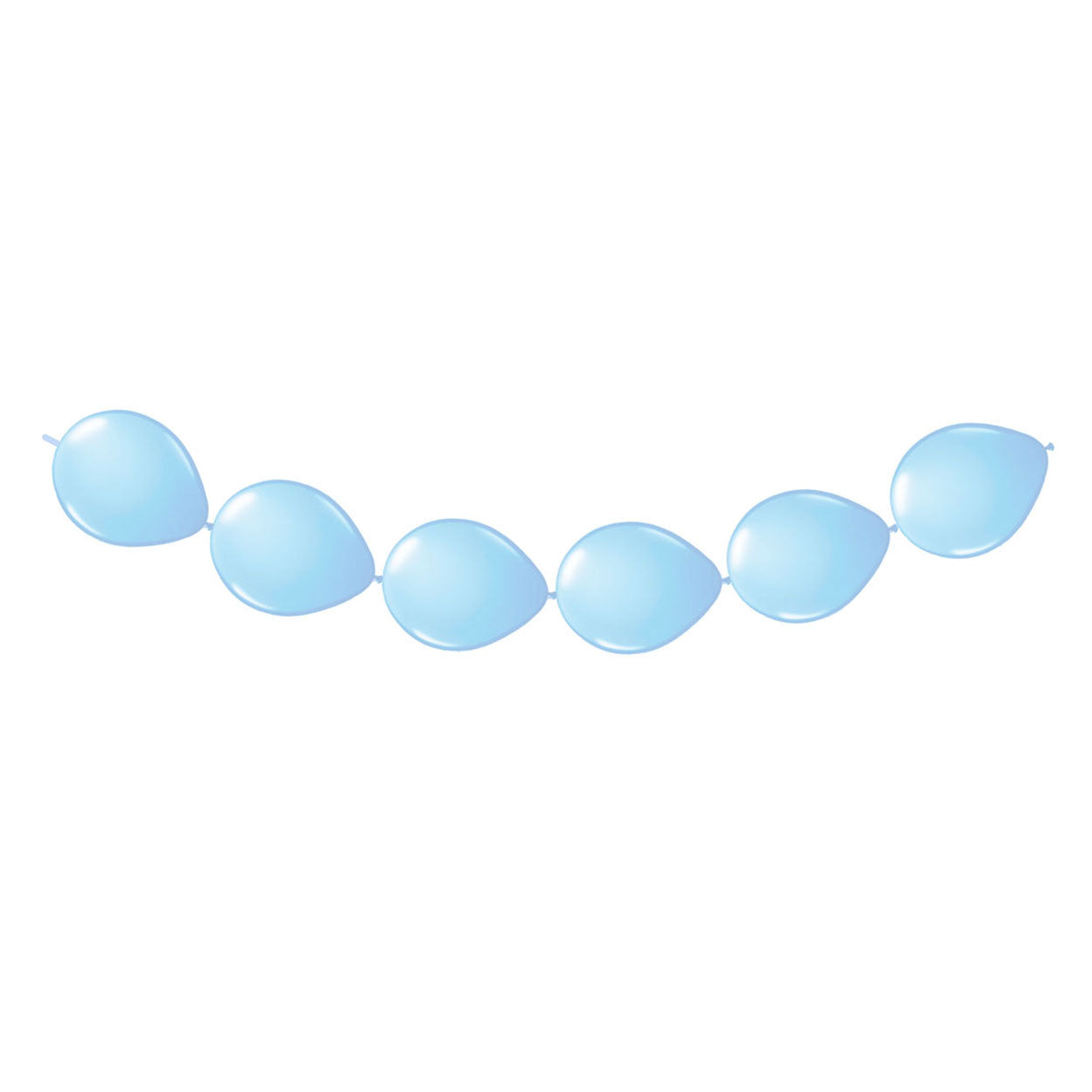 Hellblaue Knopfballons, 8..