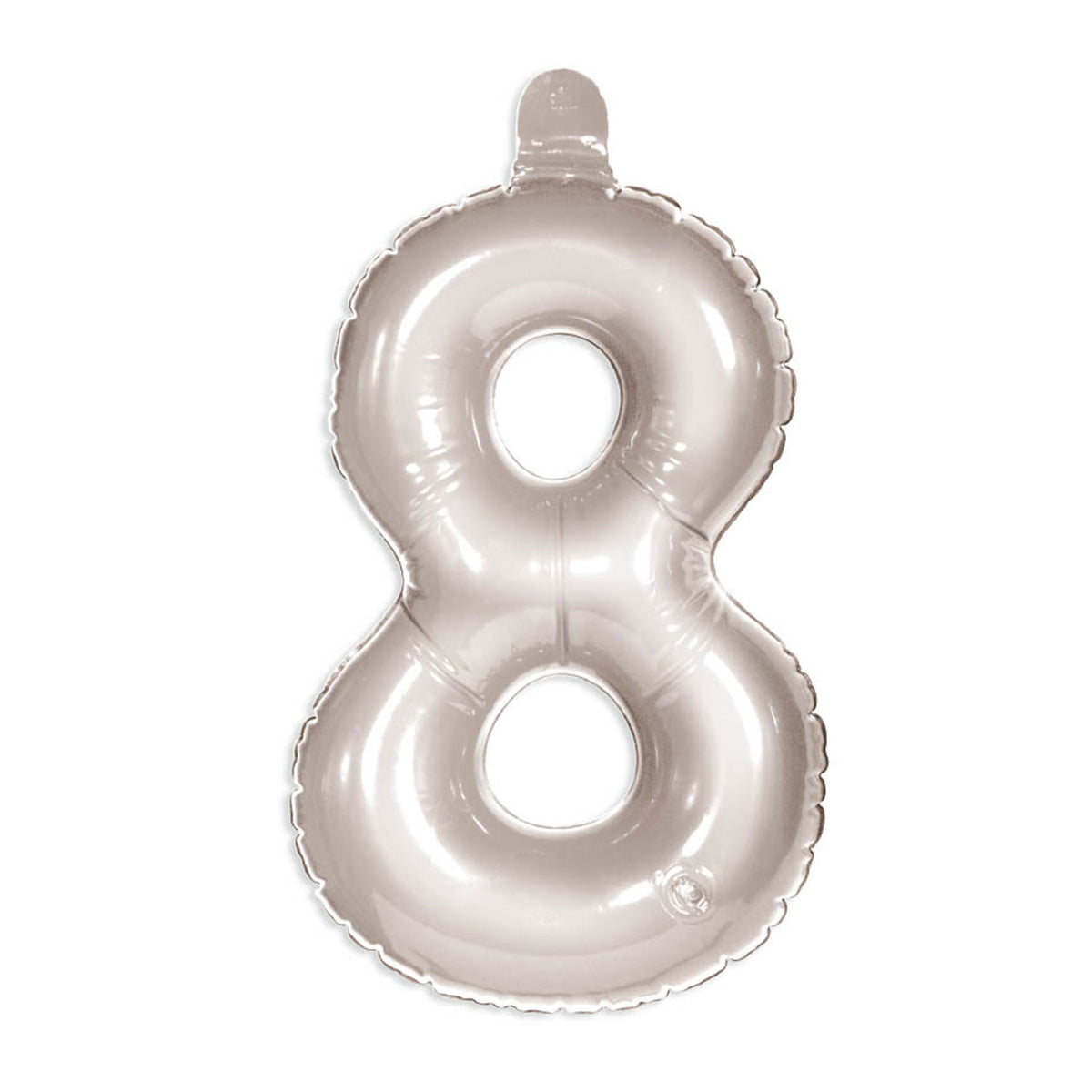 Figurenballon 8 Silber