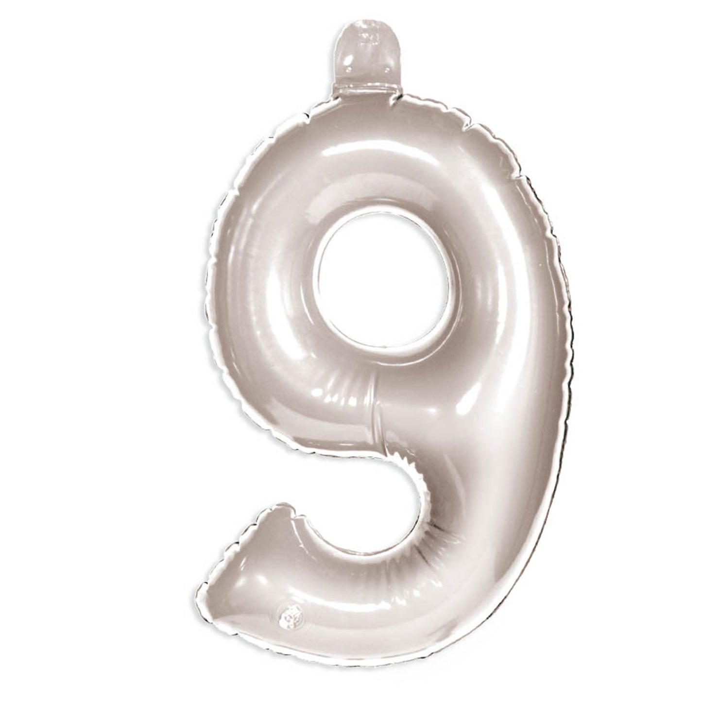 Figurenballon 9 Silber