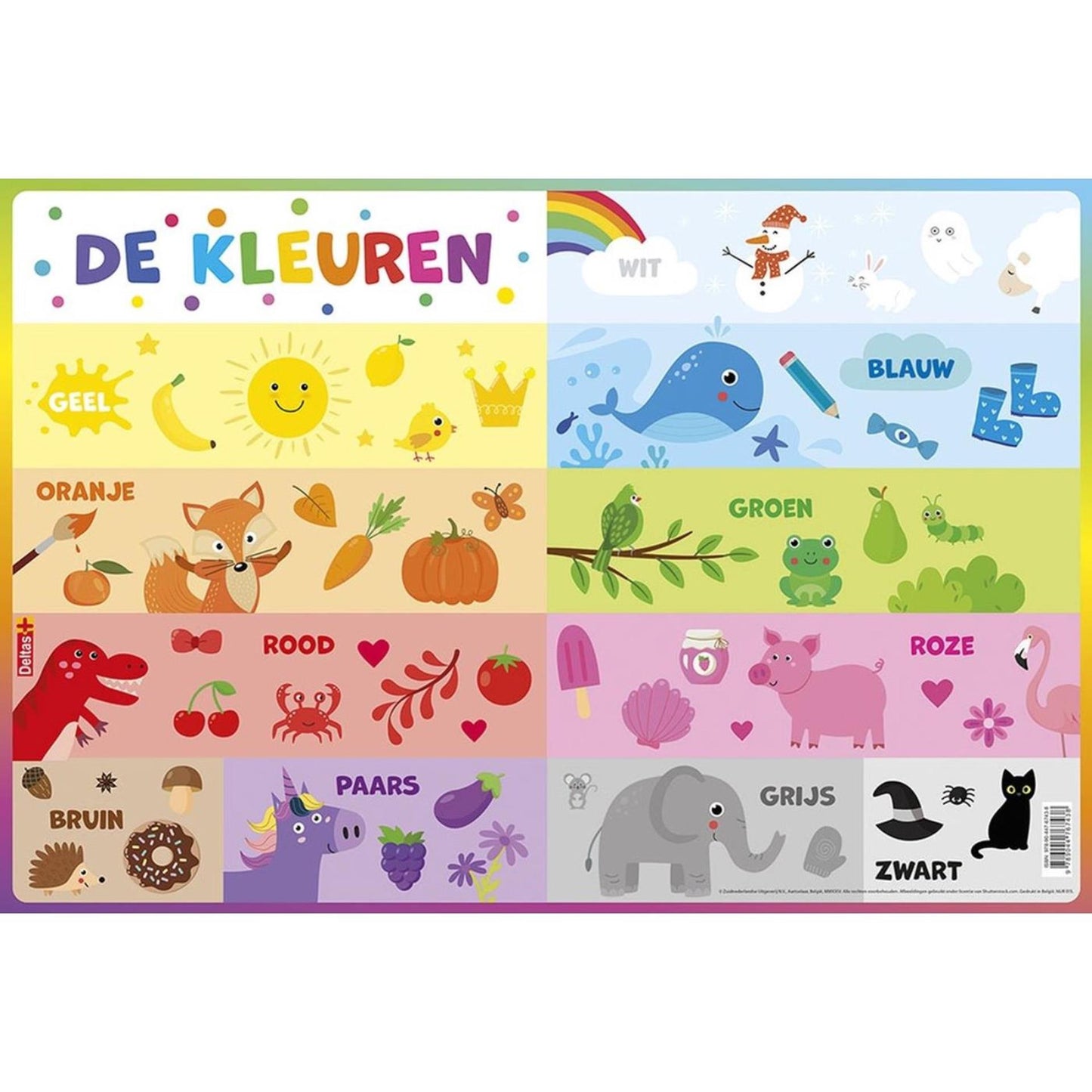 Deltas Untersetzer – die Farben