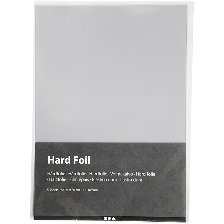Creativ Company Hartfolie, A4, Blatt 210x297 mm, Stärke 190 my, 5 Blatt 1 Karton