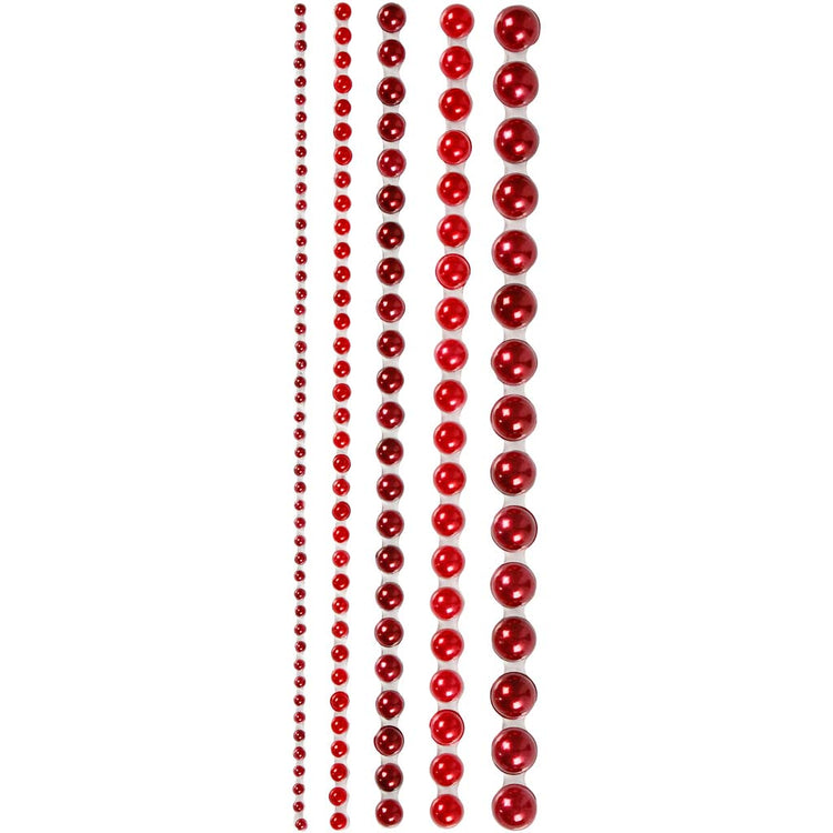 Vivi Gade Halbstabperlen, Größe 2–8 mm, rot, 140 Stück 1 Box