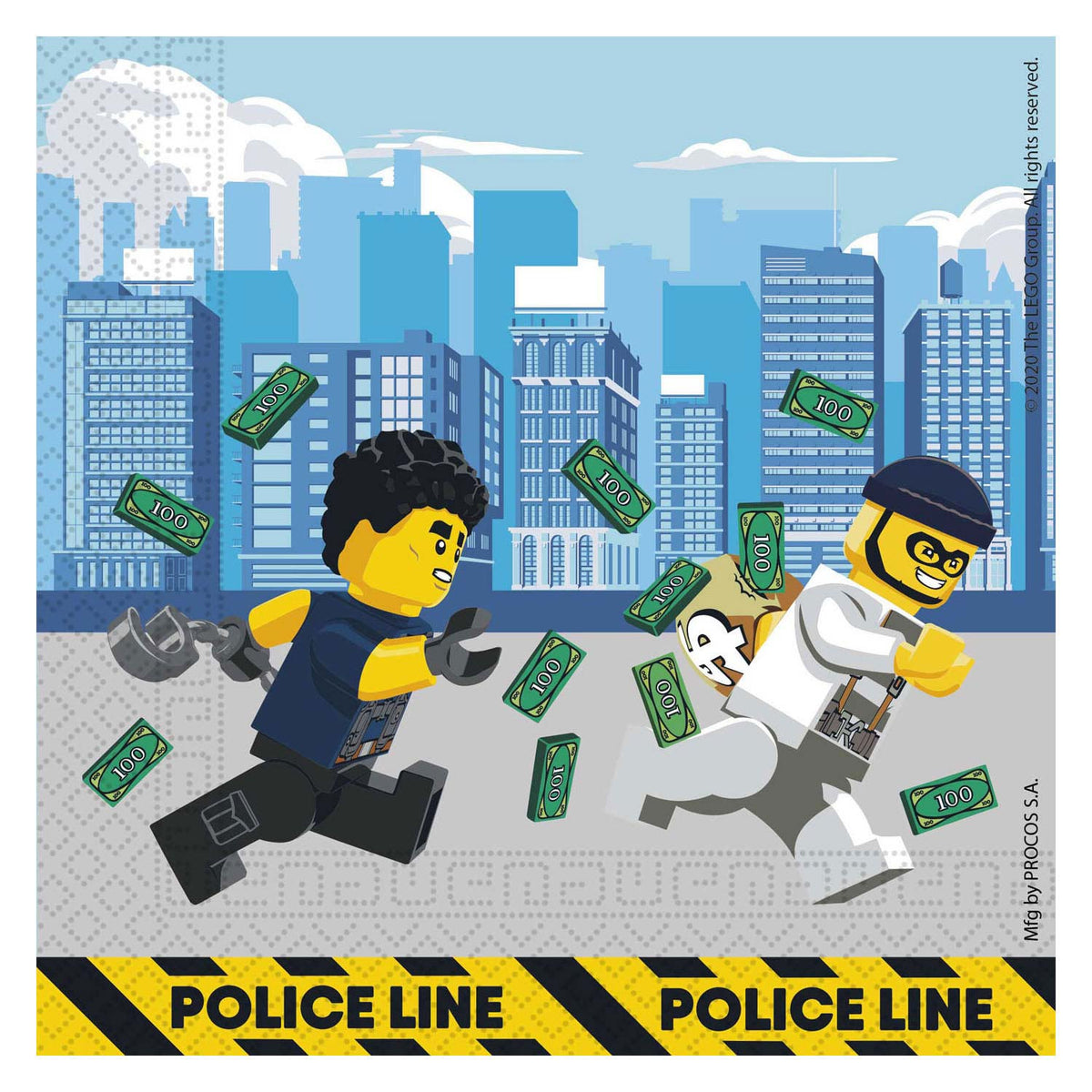 Papierservietten FSC Lego City, 20st.