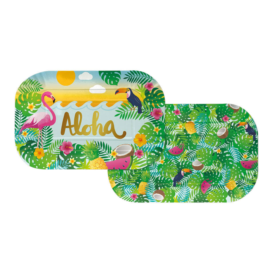Globos Papier-Servierschalen 30x20cm Aloha - 2 Stk.