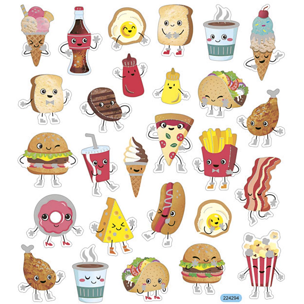 Fast Food, 1 Blatt Creativ Company Aufkleber