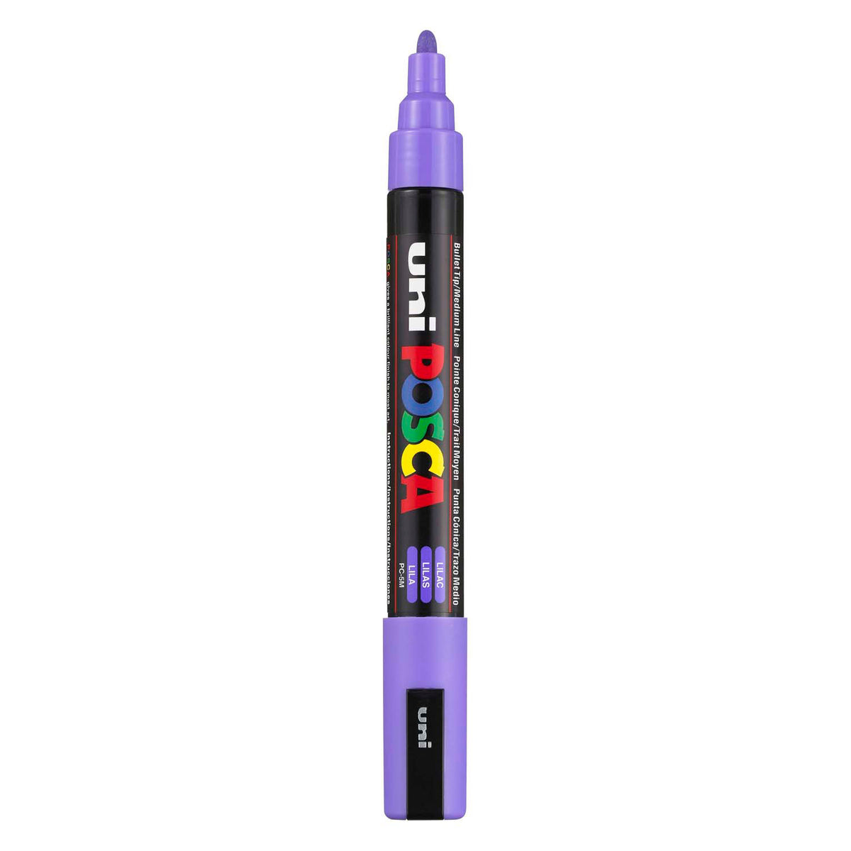 UNI-POSCA POSCA-Marker, AFM PC-5M, Liniendicke 2,5 mm, Medium, Flila, 1 Stück