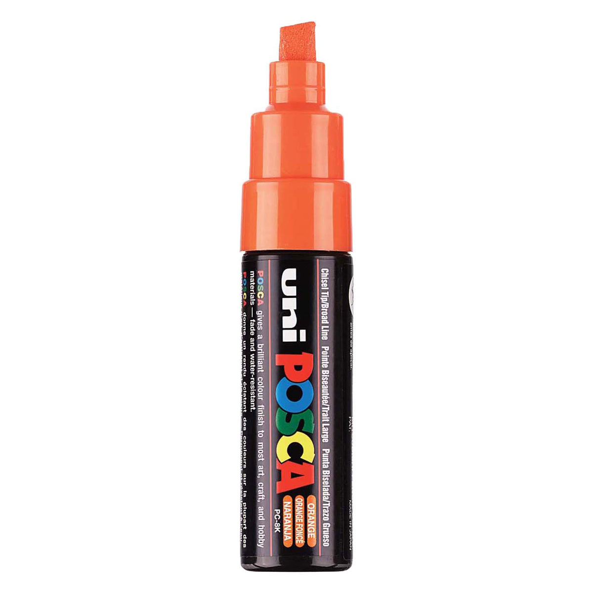 UNI-POSCA POSCA-Marker, AFM PC-8K, Liniendicke 8 mm, breit, orange, 1 Stück