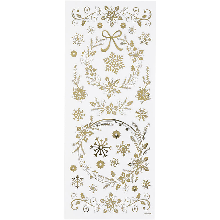 Creativ Company Sticker Gold Christmas Stars, 1 Vel