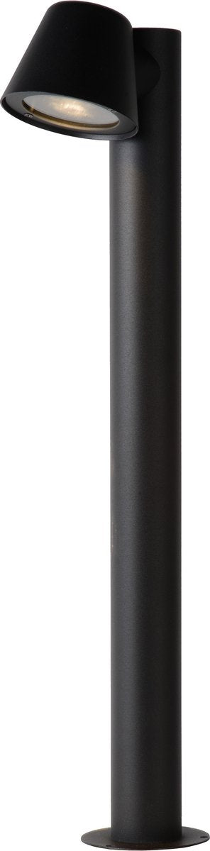 Lucide Dingo-LED - Sockellampe - LED dimmbar - GU10 - 1x5W 3000K - IP44 - Anthrazit