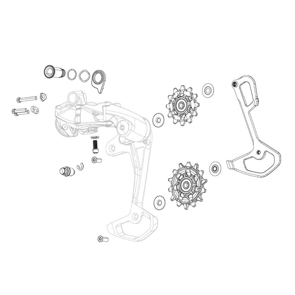 SRAM -Verbindungsstück rot XPLR AXS E1