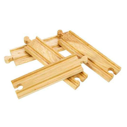 Bigjigs Holzschienen - gerade, 4 Stk.