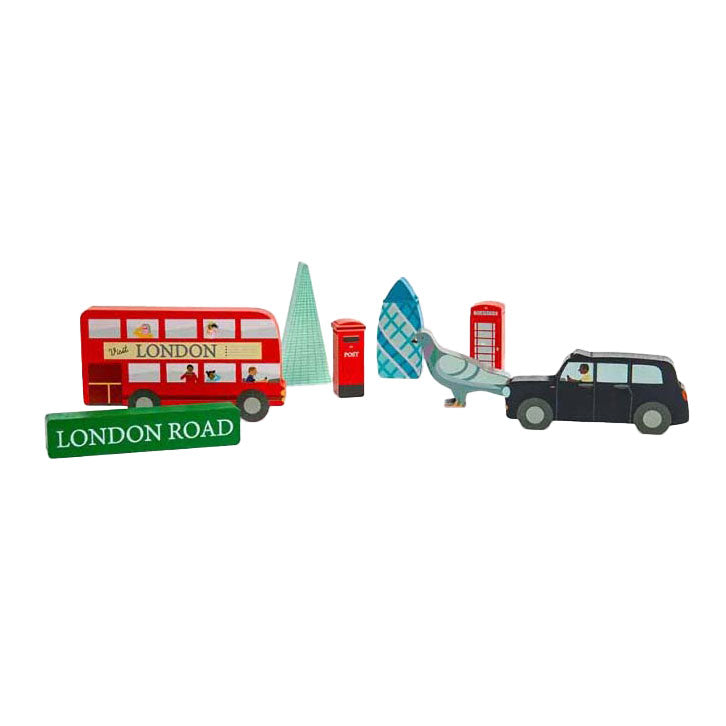 Bigjigs Holz London Chunky Puzzle, 8st.
