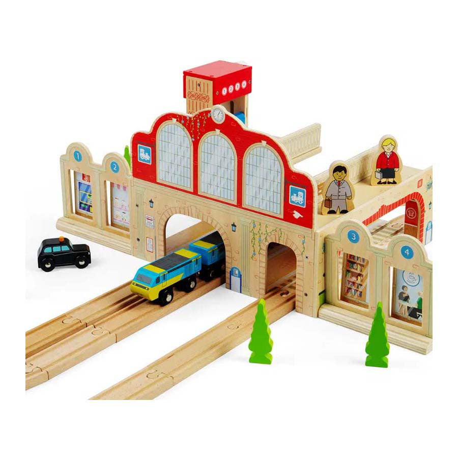 Bigjigs Spielset „Grand Central Station“ aus Holz