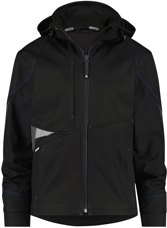 Dassy Gravity Softshell schwarz grau Größe M