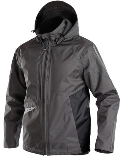Dassy hyper winddichte Arbeitsjacke grau schwarz 3XL